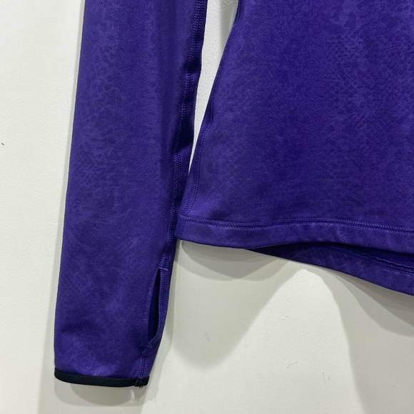 Nike Pro Run Dri Fit Shirt Purple Activewear Pullover Snakeskin XS - Picture 9 of 9